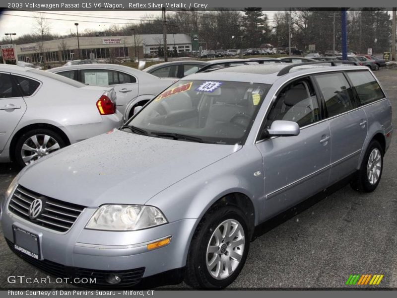 Reflex Silver Metallic / Grey 2003 Volkswagen Passat GLS V6 Wagon