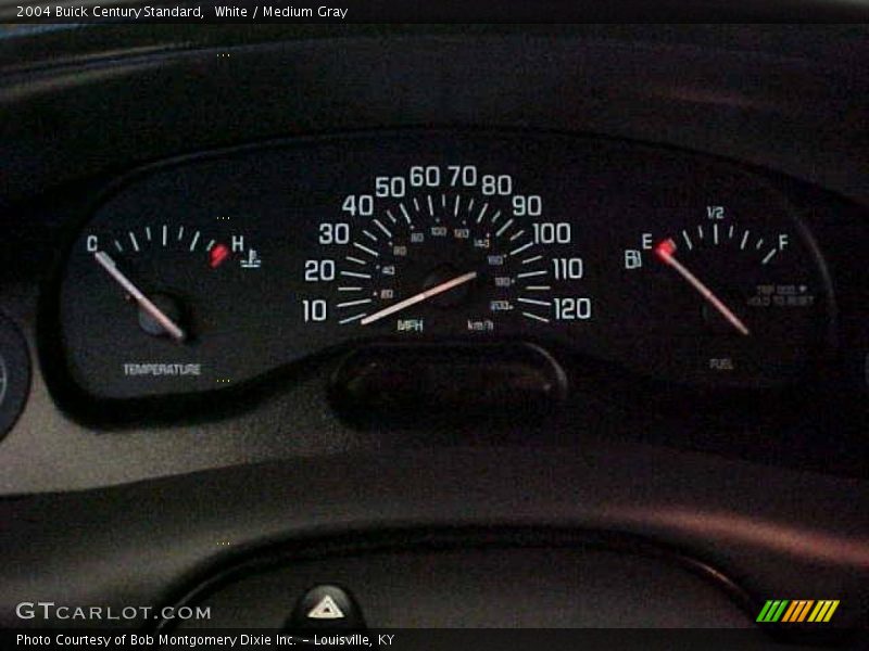 White / Medium Gray 2004 Buick Century Standard