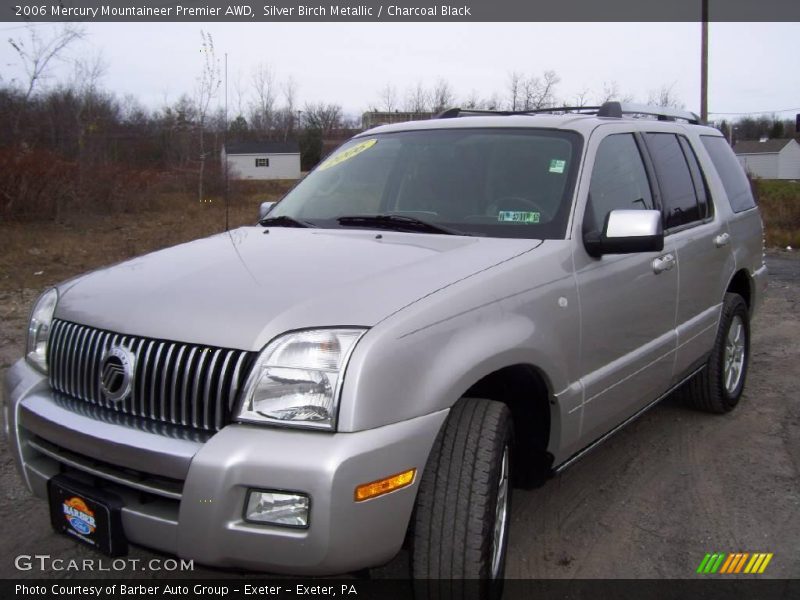 Silver Birch Metallic / Charcoal Black 2006 Mercury Mountaineer Premier AWD