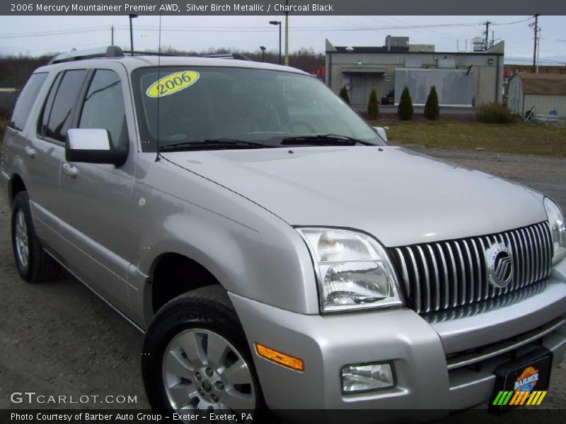 Silver Birch Metallic / Charcoal Black 2006 Mercury Mountaineer Premier AWD