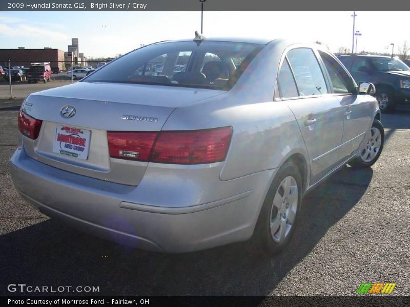 Bright Silver / Gray 2009 Hyundai Sonata GLS