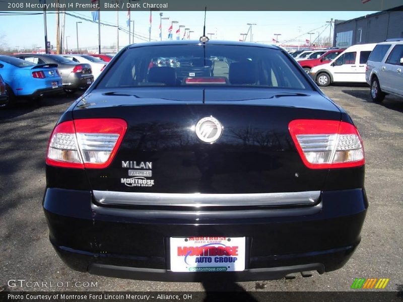 Black / Dark Charcoal 2008 Mercury Milan I4 Premier