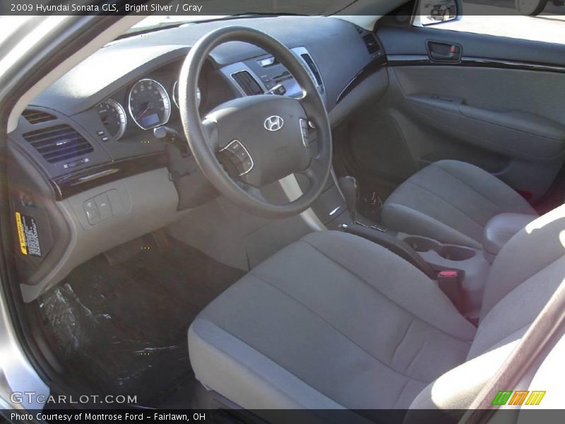 Bright Silver / Gray 2009 Hyundai Sonata GLS