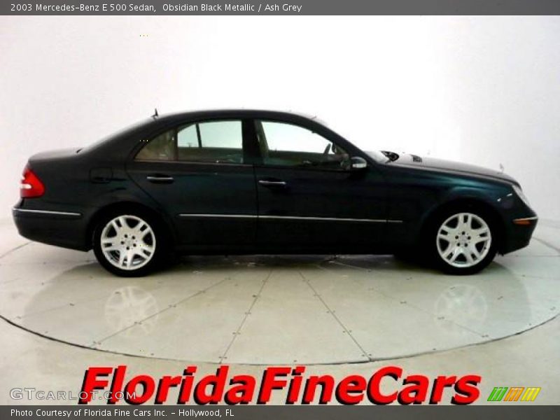 Obsidian Black Metallic / Ash Grey 2003 Mercedes-Benz E 500 Sedan