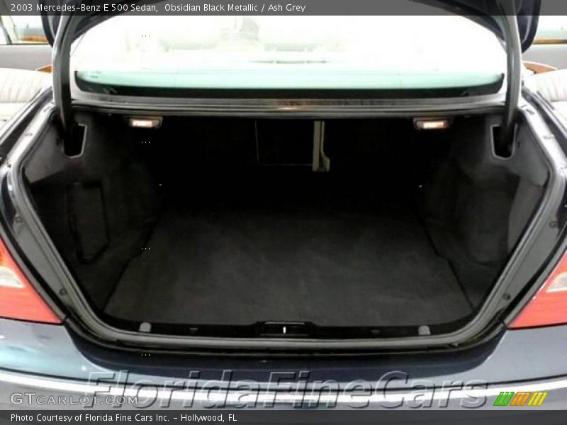 Obsidian Black Metallic / Ash Grey 2003 Mercedes-Benz E 500 Sedan