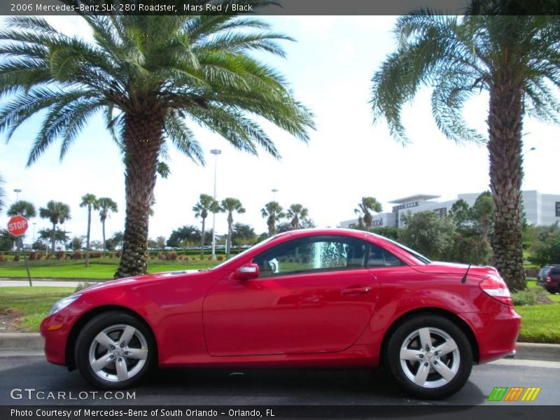 Mars Red / Black 2006 Mercedes-Benz SLK 280 Roadster