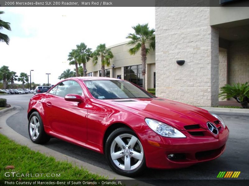 Mars Red / Black 2006 Mercedes-Benz SLK 280 Roadster