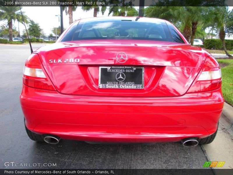 Mars Red / Black 2006 Mercedes-Benz SLK 280 Roadster