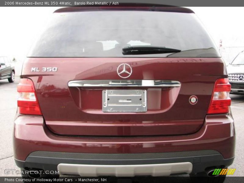 Barolo Red Metallic / Ash 2006 Mercedes-Benz ML 350 4Matic