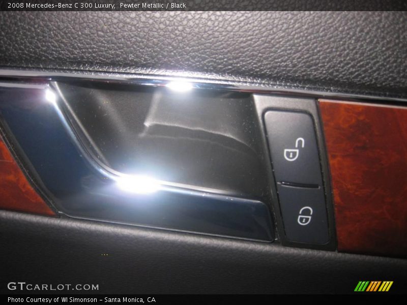 Pewter Metallic / Black 2008 Mercedes-Benz C 300 Luxury