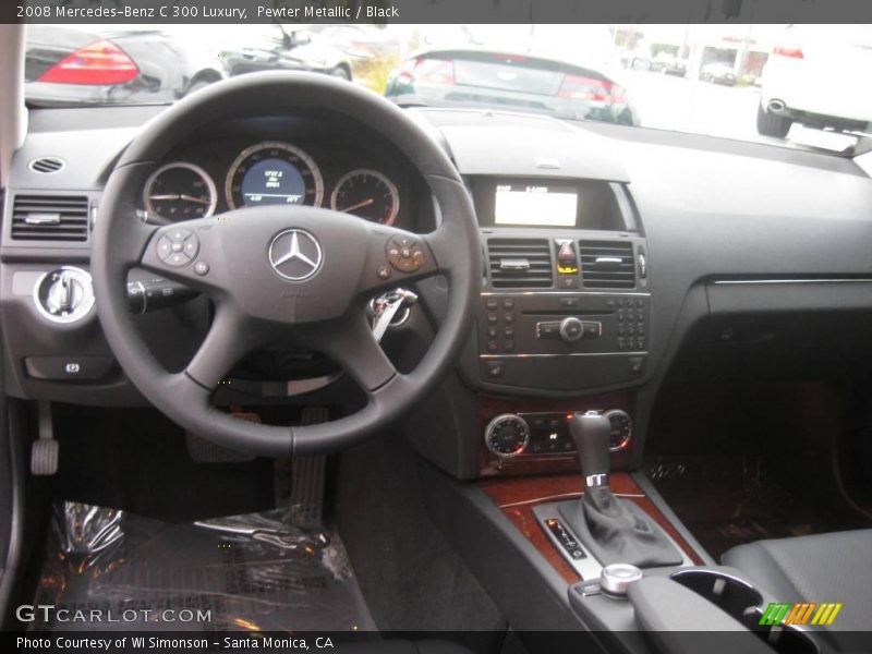 Pewter Metallic / Black 2008 Mercedes-Benz C 300 Luxury