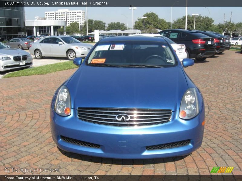 Caribbean Blue Pearl / Graphite 2003 Infiniti G 35 Coupe