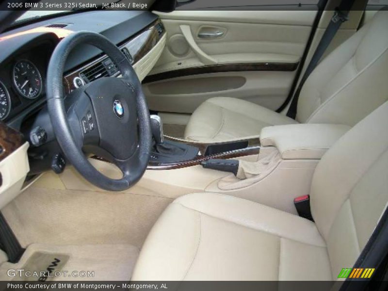 Jet Black / Beige 2006 BMW 3 Series 325i Sedan