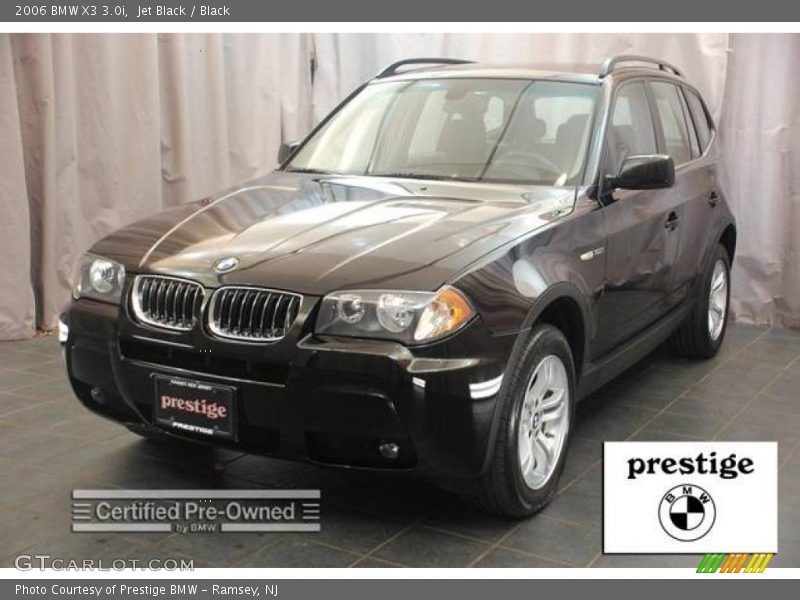 Jet Black / Black 2006 BMW X3 3.0i