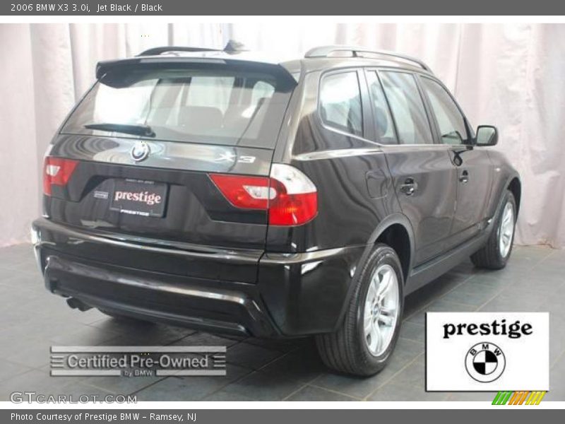 Jet Black / Black 2006 BMW X3 3.0i