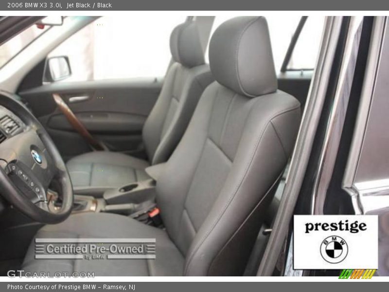 Jet Black / Black 2006 BMW X3 3.0i