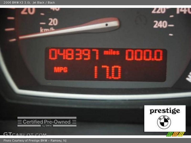 Jet Black / Black 2006 BMW X3 3.0i