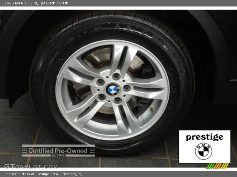 Jet Black / Black 2006 BMW X3 3.0i