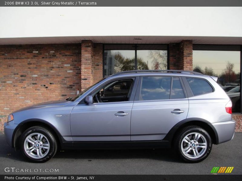 Silver Grey Metallic / Terracotta 2006 BMW X3 3.0i