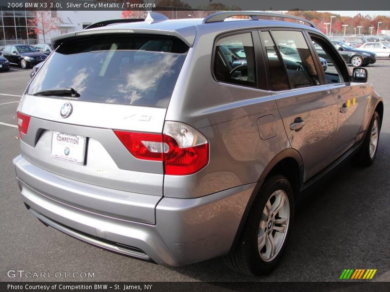 Silver Grey Metallic / Terracotta 2006 BMW X3 3.0i