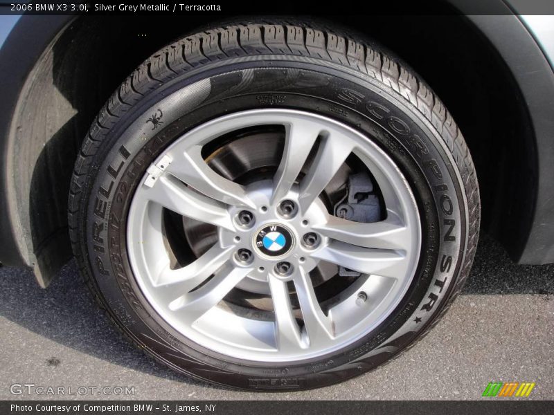 Silver Grey Metallic / Terracotta 2006 BMW X3 3.0i