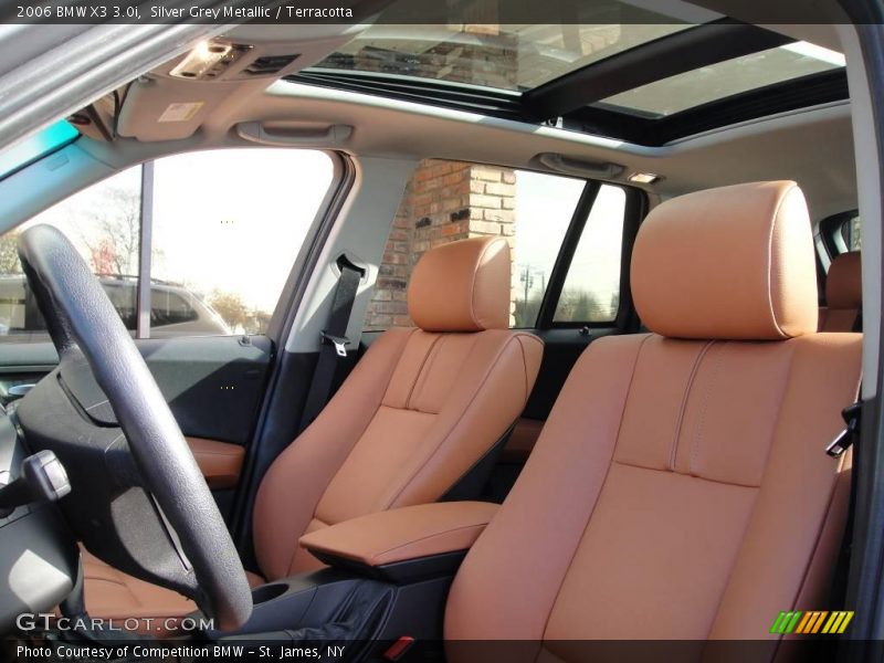 Silver Grey Metallic / Terracotta 2006 BMW X3 3.0i