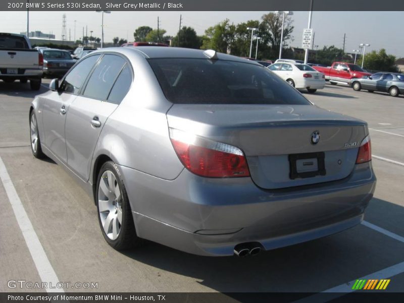 Silver Grey Metallic / Black 2007 BMW 5 Series 530i Sedan