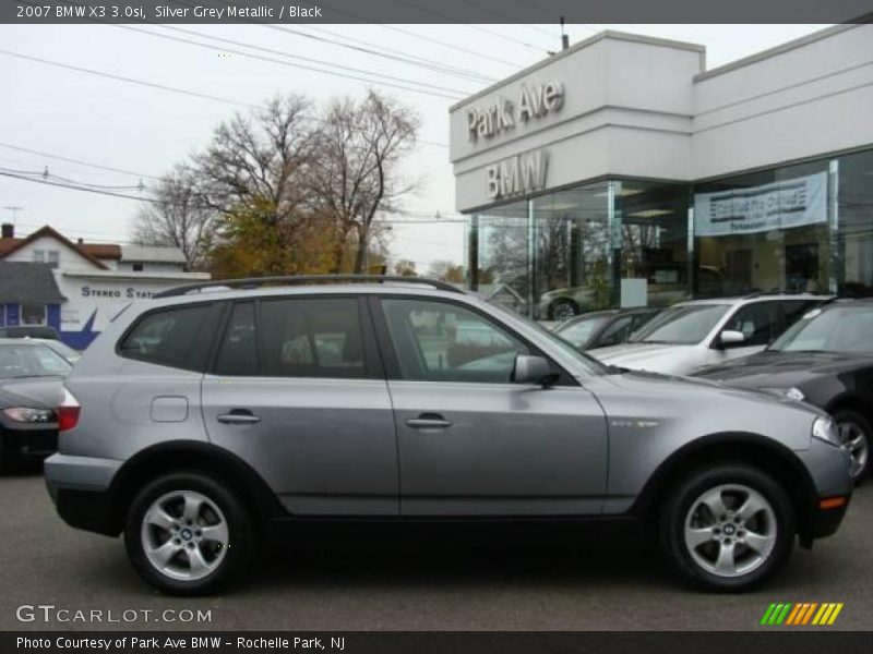 Silver Grey Metallic / Black 2007 BMW X3 3.0si