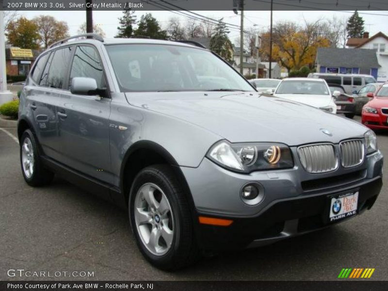 Silver Grey Metallic / Black 2007 BMW X3 3.0si