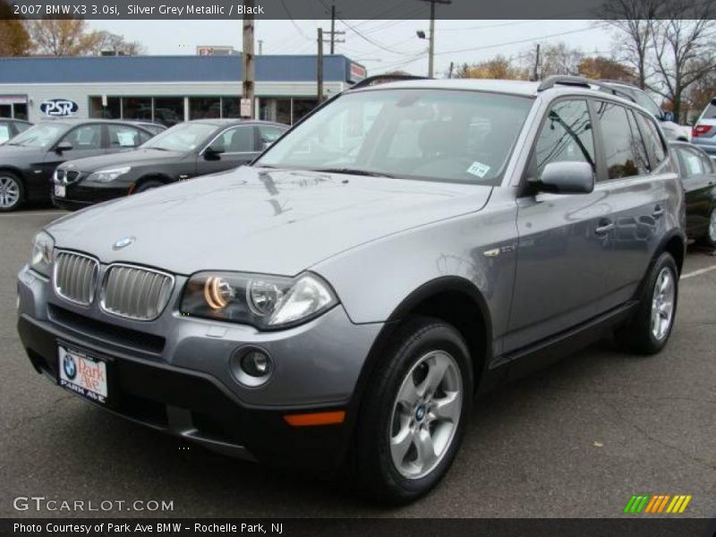 Silver Grey Metallic / Black 2007 BMW X3 3.0si