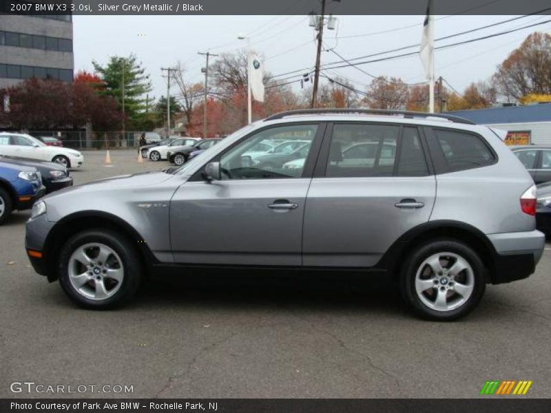 Silver Grey Metallic / Black 2007 BMW X3 3.0si