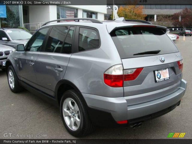 Silver Grey Metallic / Black 2007 BMW X3 3.0si
