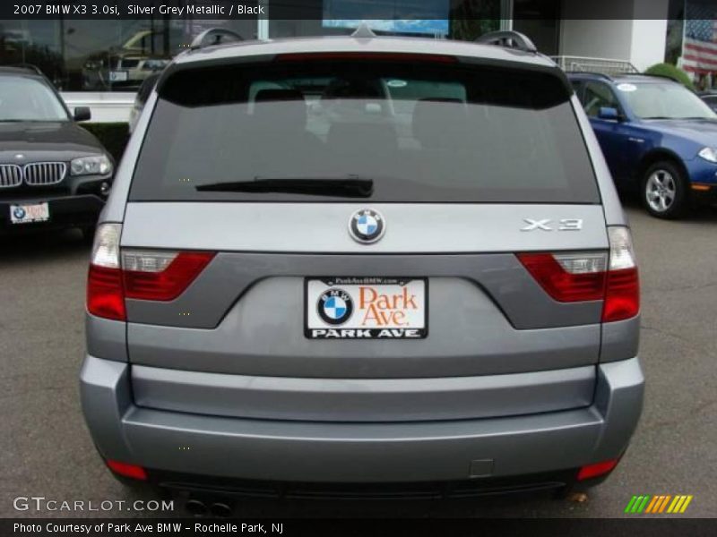 Silver Grey Metallic / Black 2007 BMW X3 3.0si