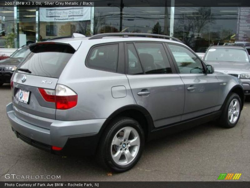 Silver Grey Metallic / Black 2007 BMW X3 3.0si