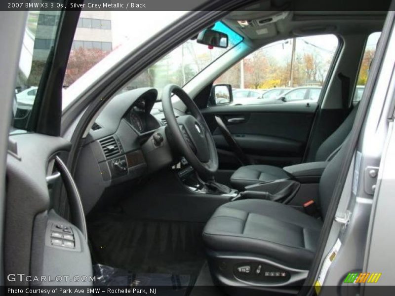 Silver Grey Metallic / Black 2007 BMW X3 3.0si