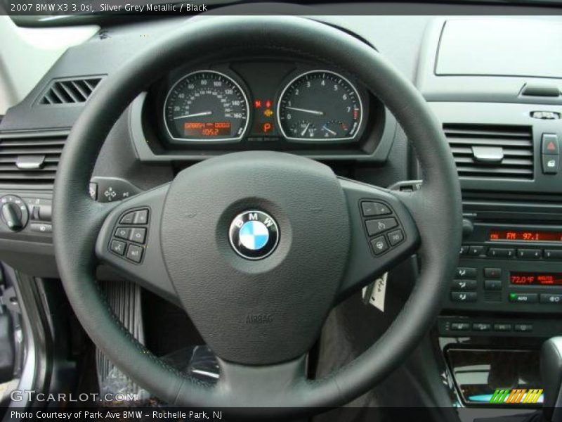 Silver Grey Metallic / Black 2007 BMW X3 3.0si