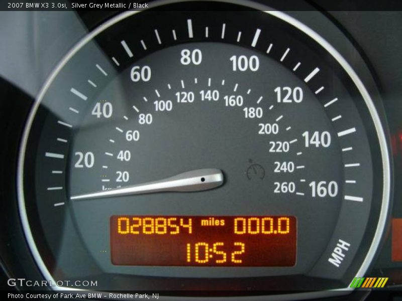 Silver Grey Metallic / Black 2007 BMW X3 3.0si
