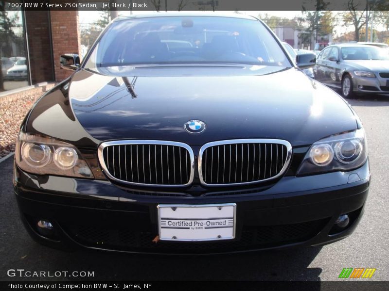 Jet Black / Black 2007 BMW 7 Series 750i Sedan