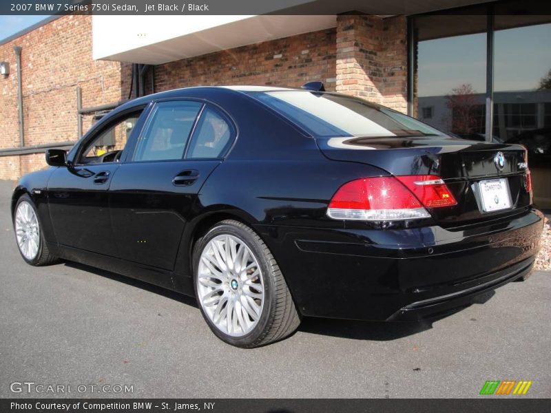 Jet Black / Black 2007 BMW 7 Series 750i Sedan