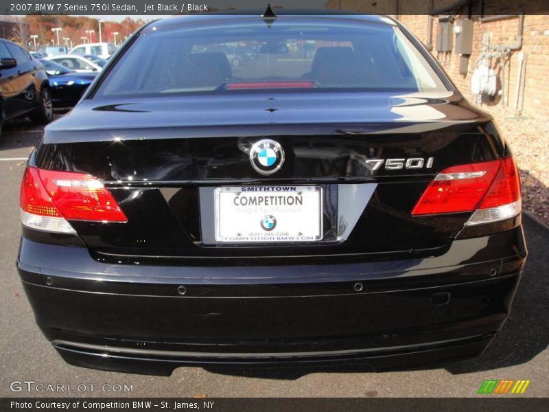 Jet Black / Black 2007 BMW 7 Series 750i Sedan
