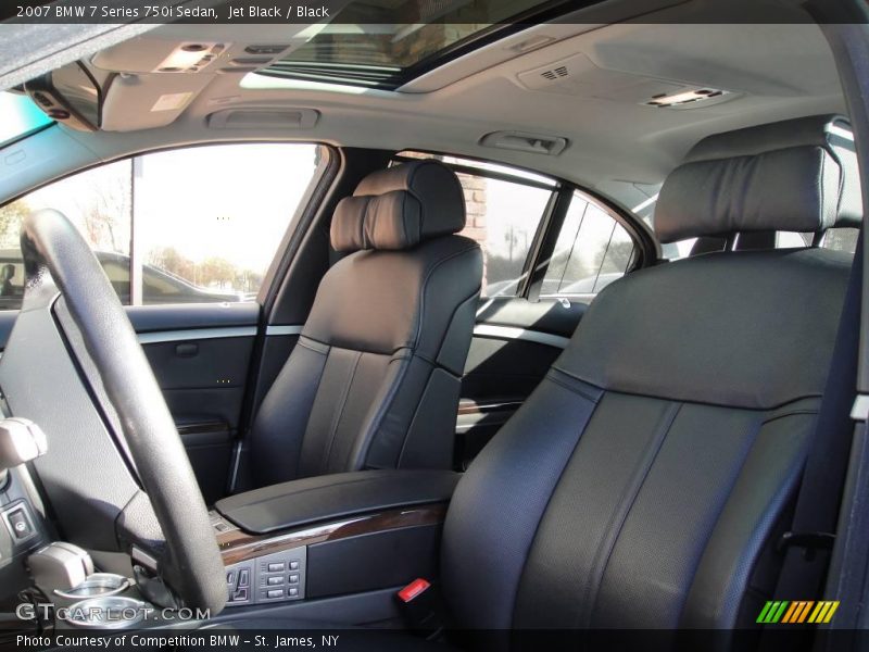 Jet Black / Black 2007 BMW 7 Series 750i Sedan