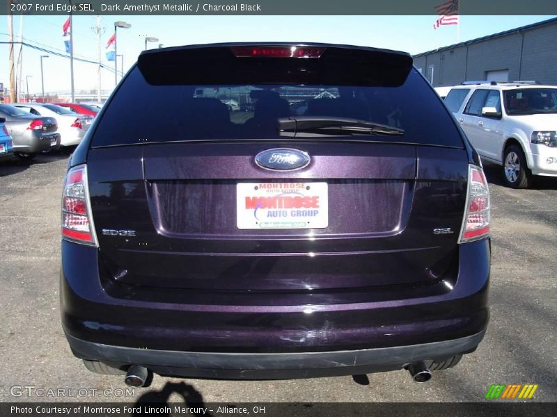 Dark Amethyst Metallic / Charcoal Black 2007 Ford Edge SEL