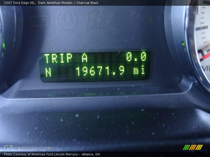 Dark Amethyst Metallic / Charcoal Black 2007 Ford Edge SEL
