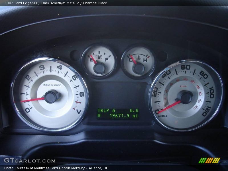 Dark Amethyst Metallic / Charcoal Black 2007 Ford Edge SEL