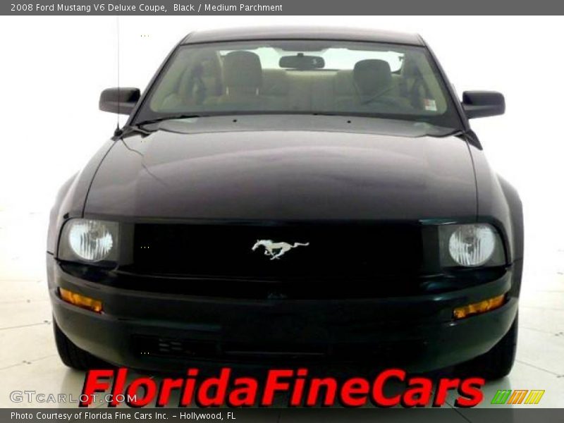 Black / Medium Parchment 2008 Ford Mustang V6 Deluxe Coupe