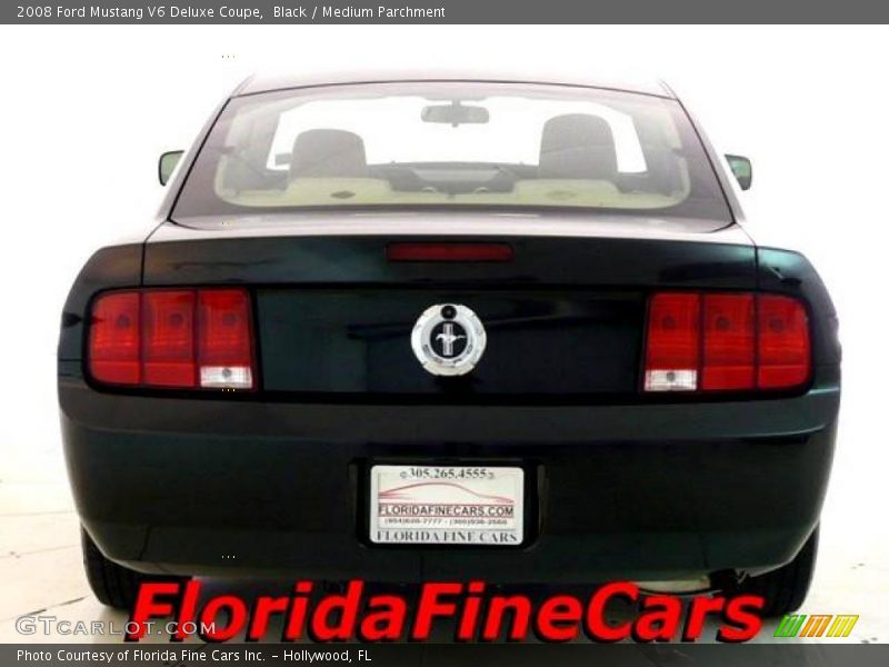 Black / Medium Parchment 2008 Ford Mustang V6 Deluxe Coupe