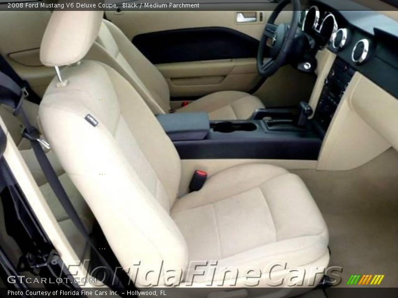 Black / Medium Parchment 2008 Ford Mustang V6 Deluxe Coupe