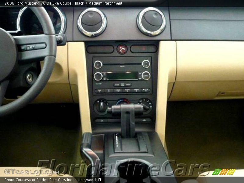 Black / Medium Parchment 2008 Ford Mustang V6 Deluxe Coupe