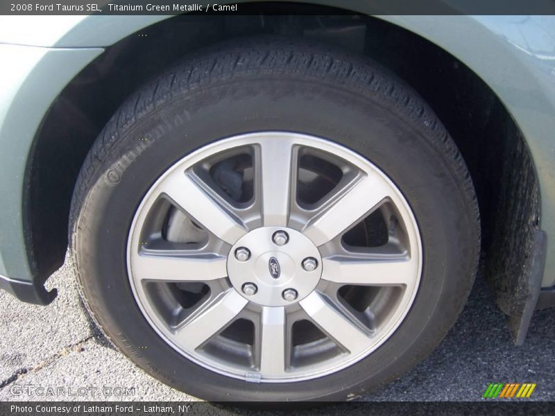 Titanium Green Metallic / Camel 2008 Ford Taurus SEL