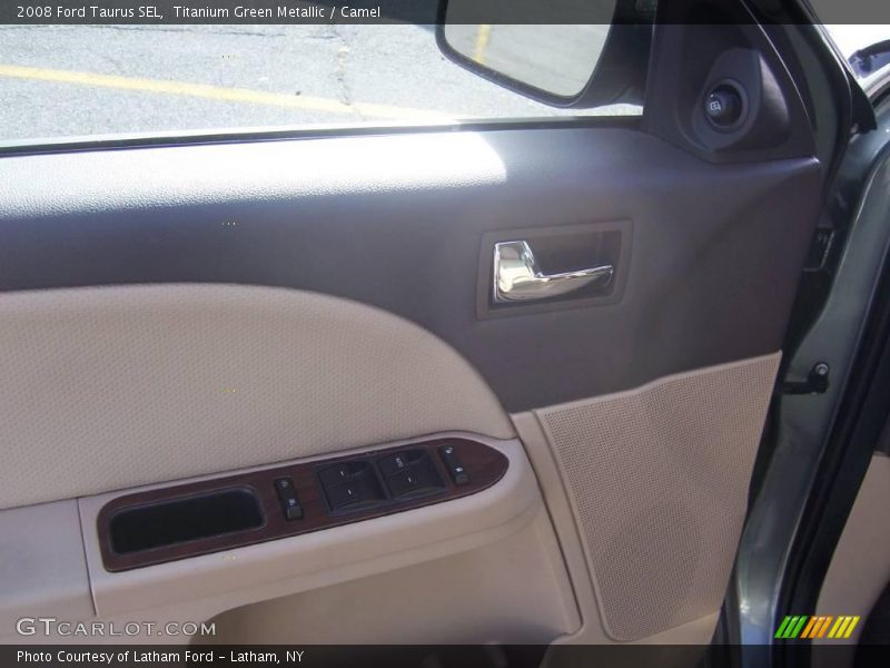 Titanium Green Metallic / Camel 2008 Ford Taurus SEL